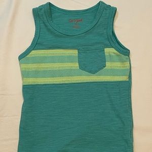 Cat & Jack 4T Green and Yellow Shirt